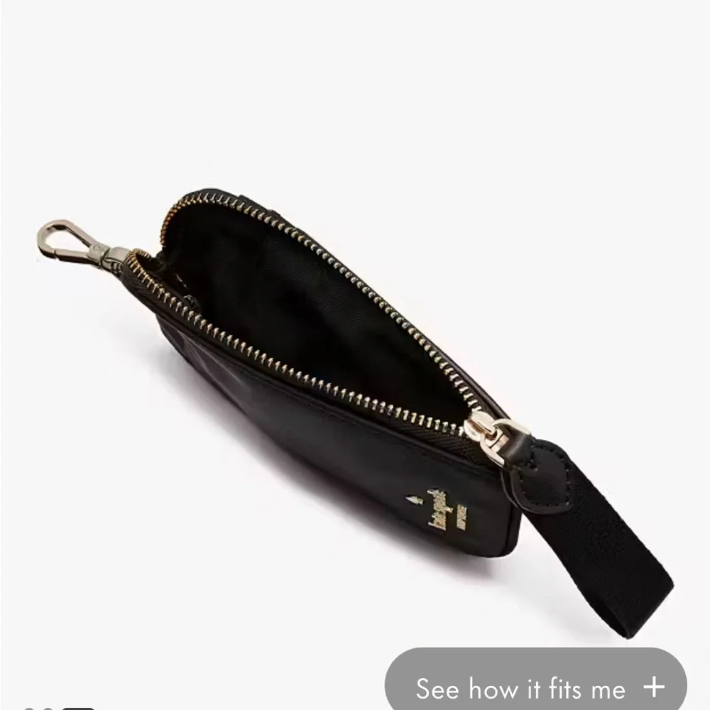 NWT-Kate Spade Chelsea Black Card Case Lanyard ID Multi Zip Card Case - Picture 9 of 9